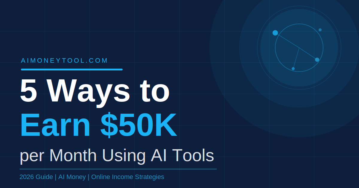 5 Ways to Earn $50K/Month Using AI Tools | AiMoneytool