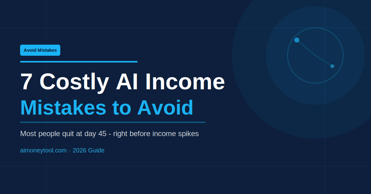 7 Costly AI Income Mistakes You Need to Avoid in 2026